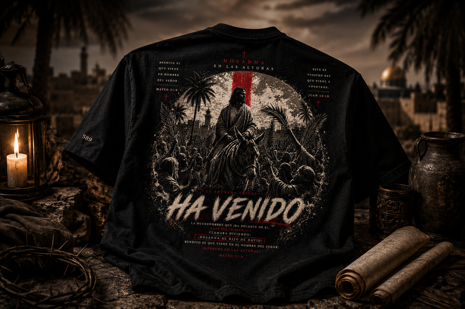 Camiseta "Ha llegado" oversize