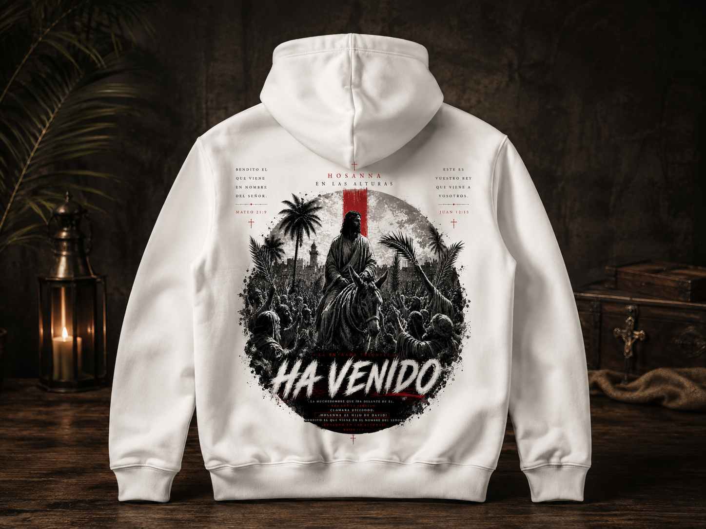 Hoodie "Ha venido" con capucha